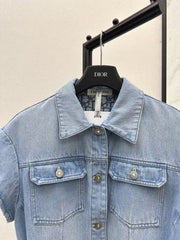 25Ss — Spring/Summer Latest Inner Jacquard Old Flower Denim Series