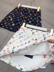 Color-Clash Monogram Co-ord Sets with Chain Accents