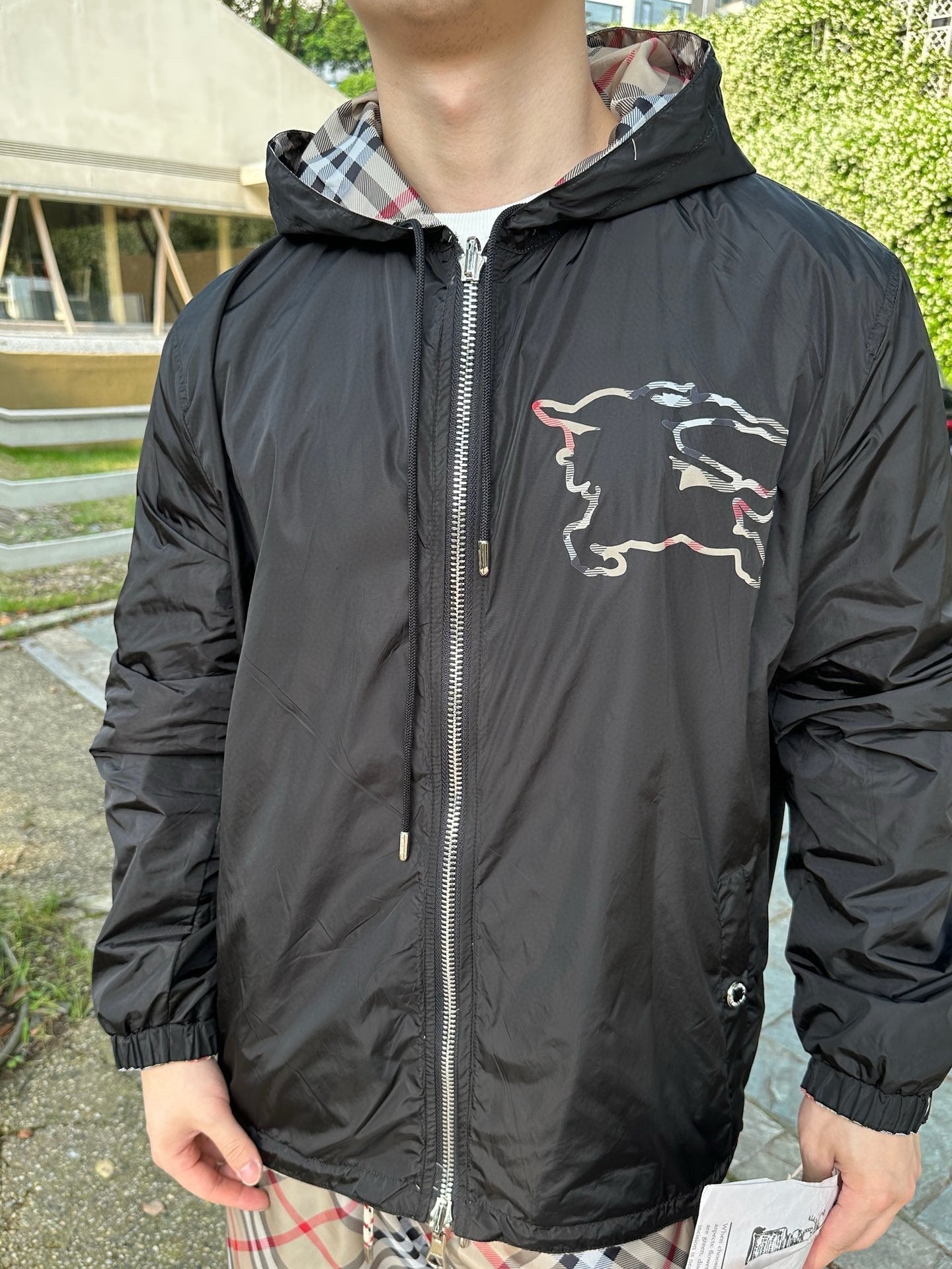 Karierte Wendejacke „War Horse“