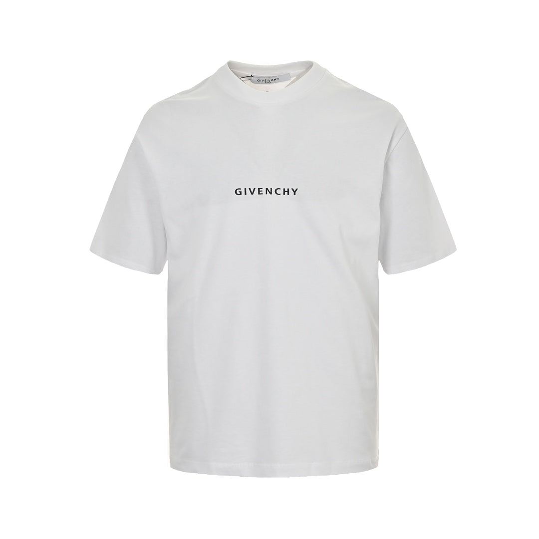 Kurze Ärmel mit Kreuzdruck auf der Rückseite