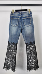 Vintage lace jeans