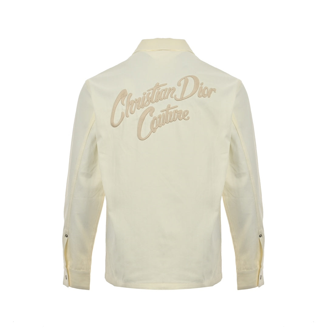 veste en jean avec logo brodé