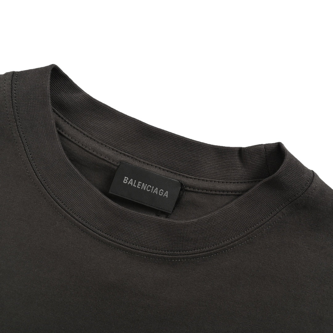 Kurze Ärmel mit quadratischem Doppel-B-Schloss-Print 