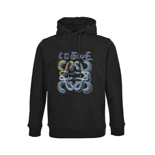 Kapuzensweatshirt mit gesticktem Linienlogo