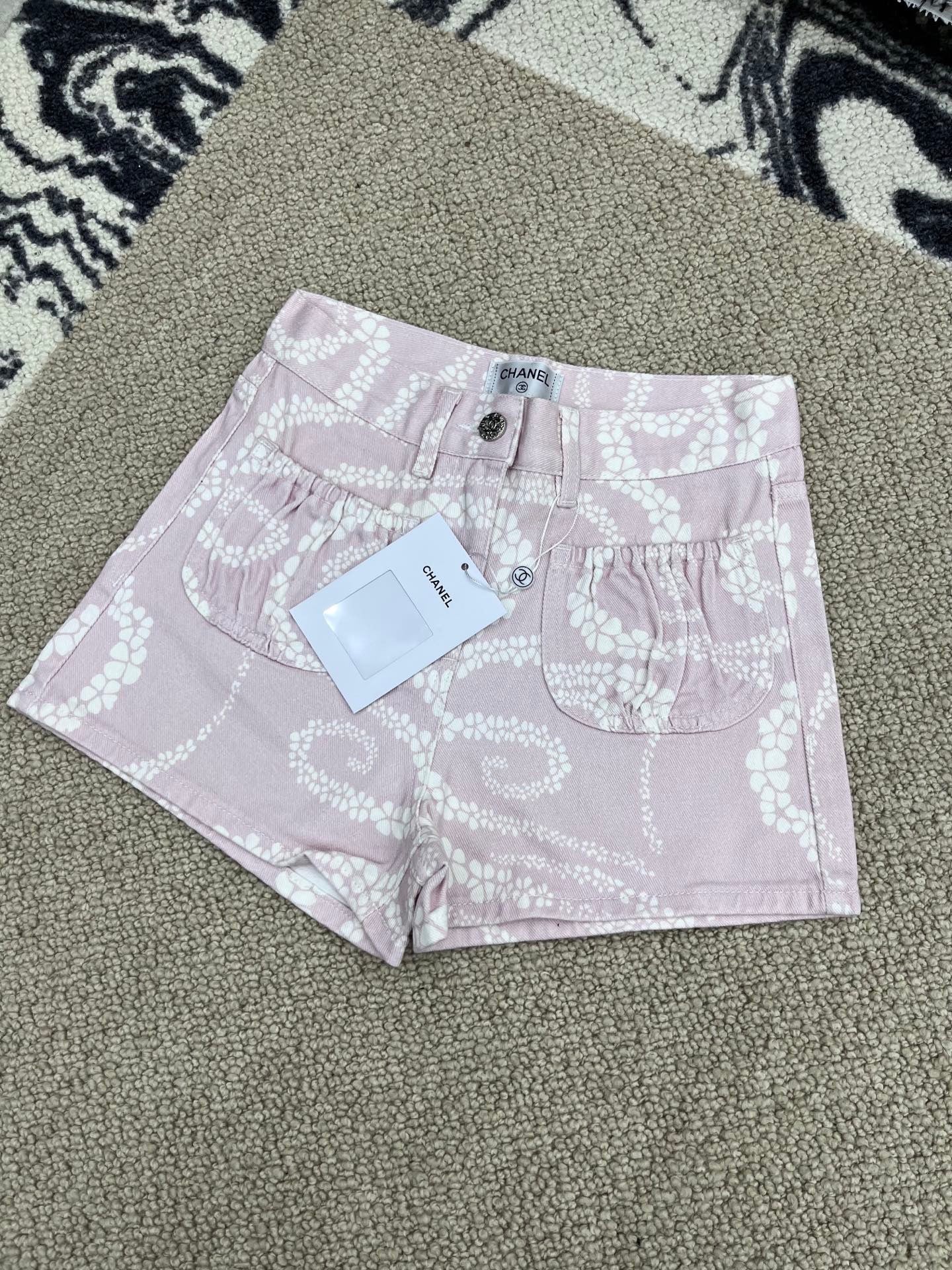 Bedruckte Jeansshorts 