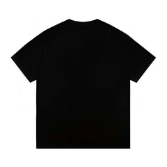 Large graffiti three-dimensional logo print casual short-sleeved T-shirt