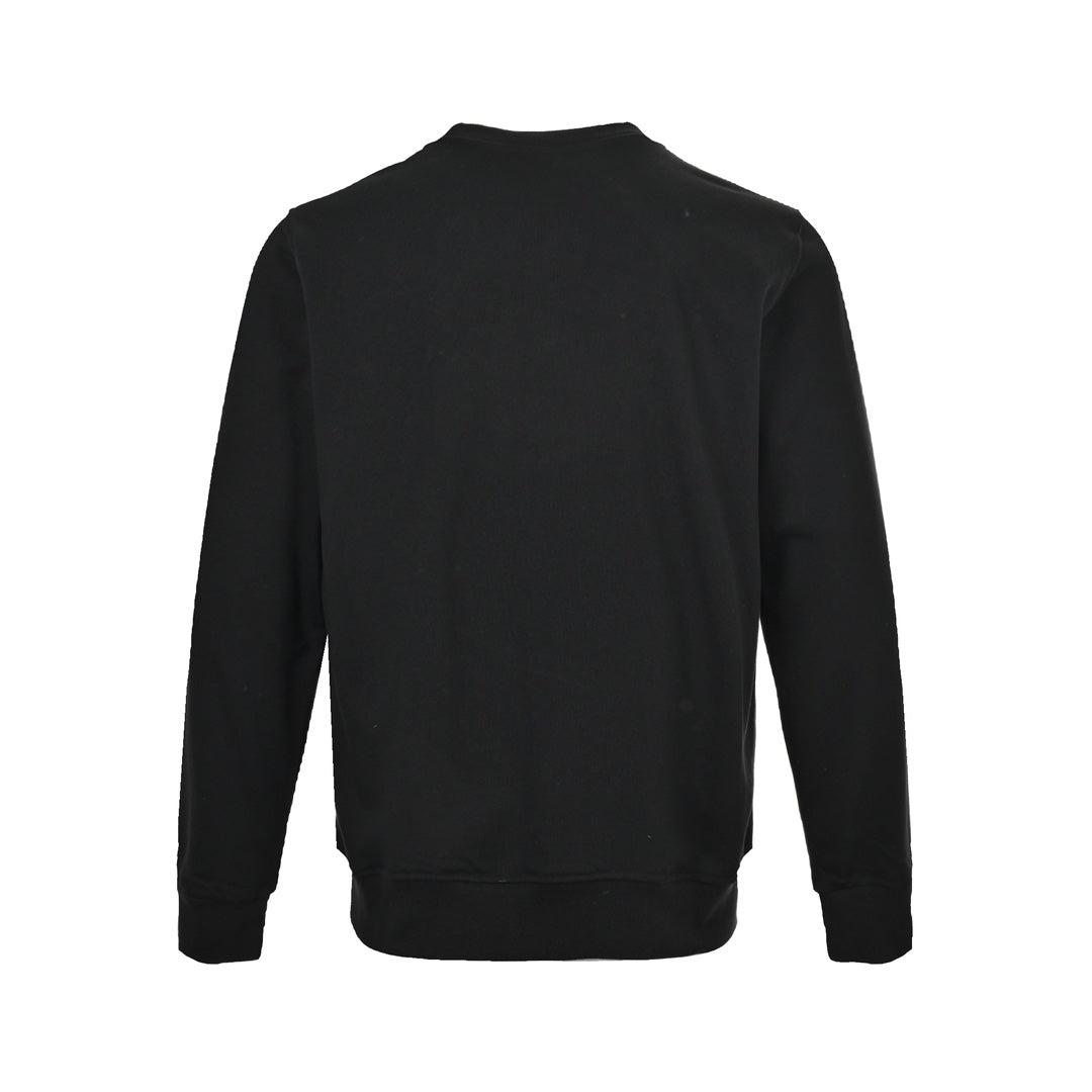 Sweat-shirt ras du cou à carreaux et lettres sur la poitrine