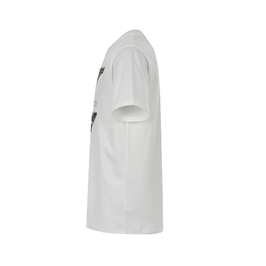 Neues T-Shirt mit Logo-Buchstabendruck 