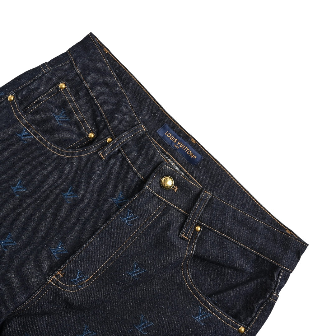 Ensemble jean entièrement brodé avec logo 24Fw