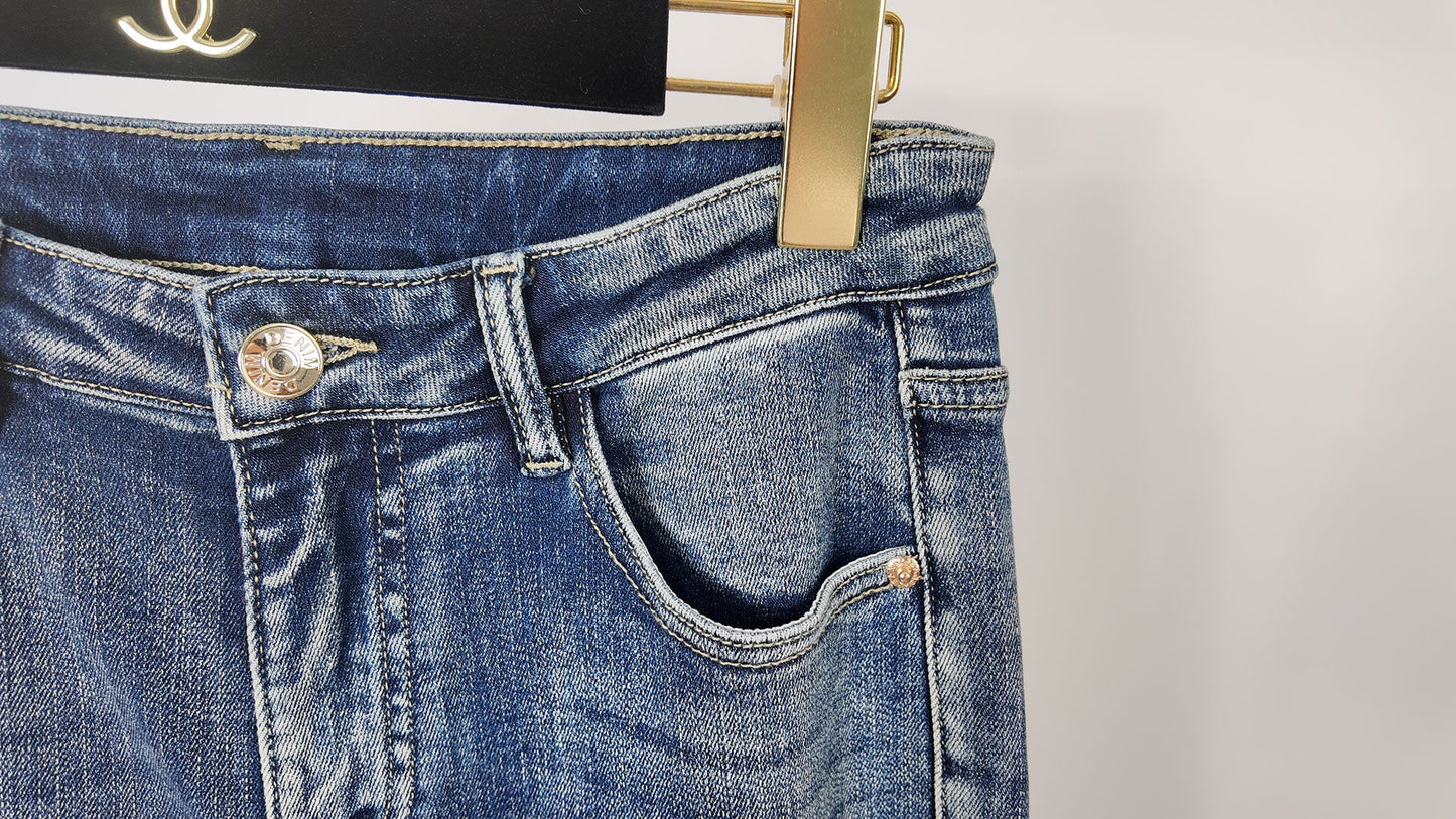 Jean vintage en dentelle