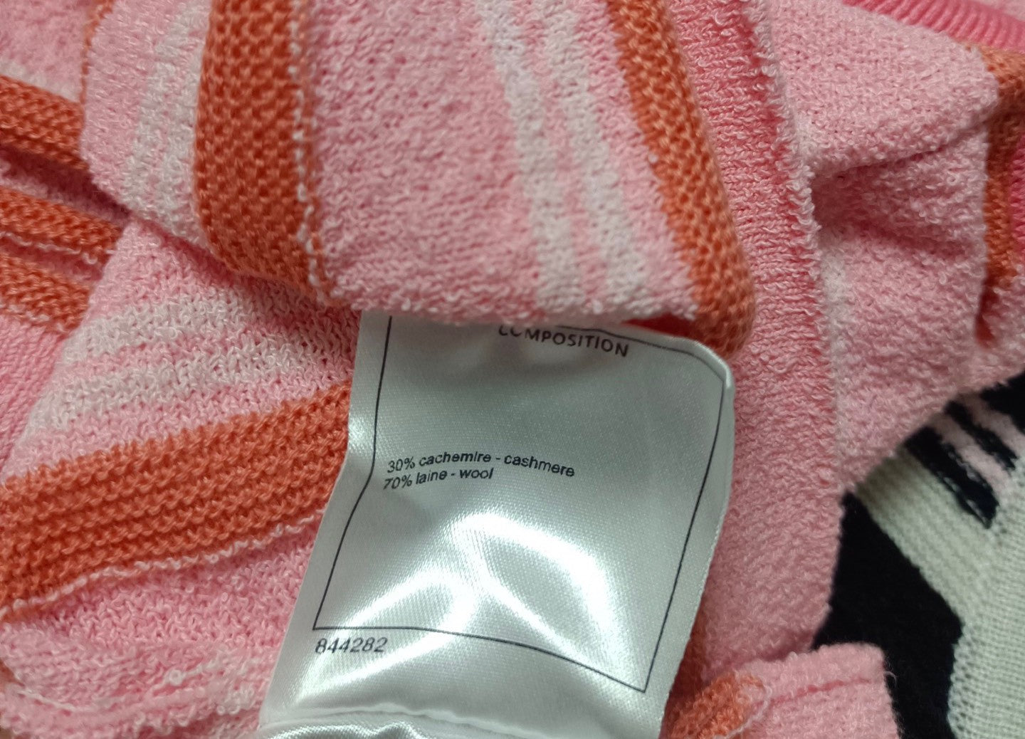 Débardeur rayé en tissu éponge avec mini emblème 