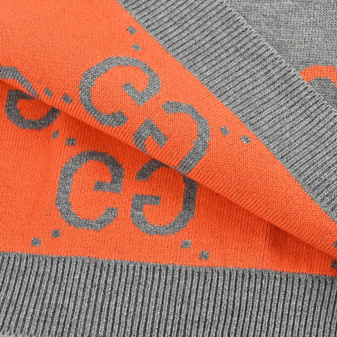 Pull col rond en jacquard Double G