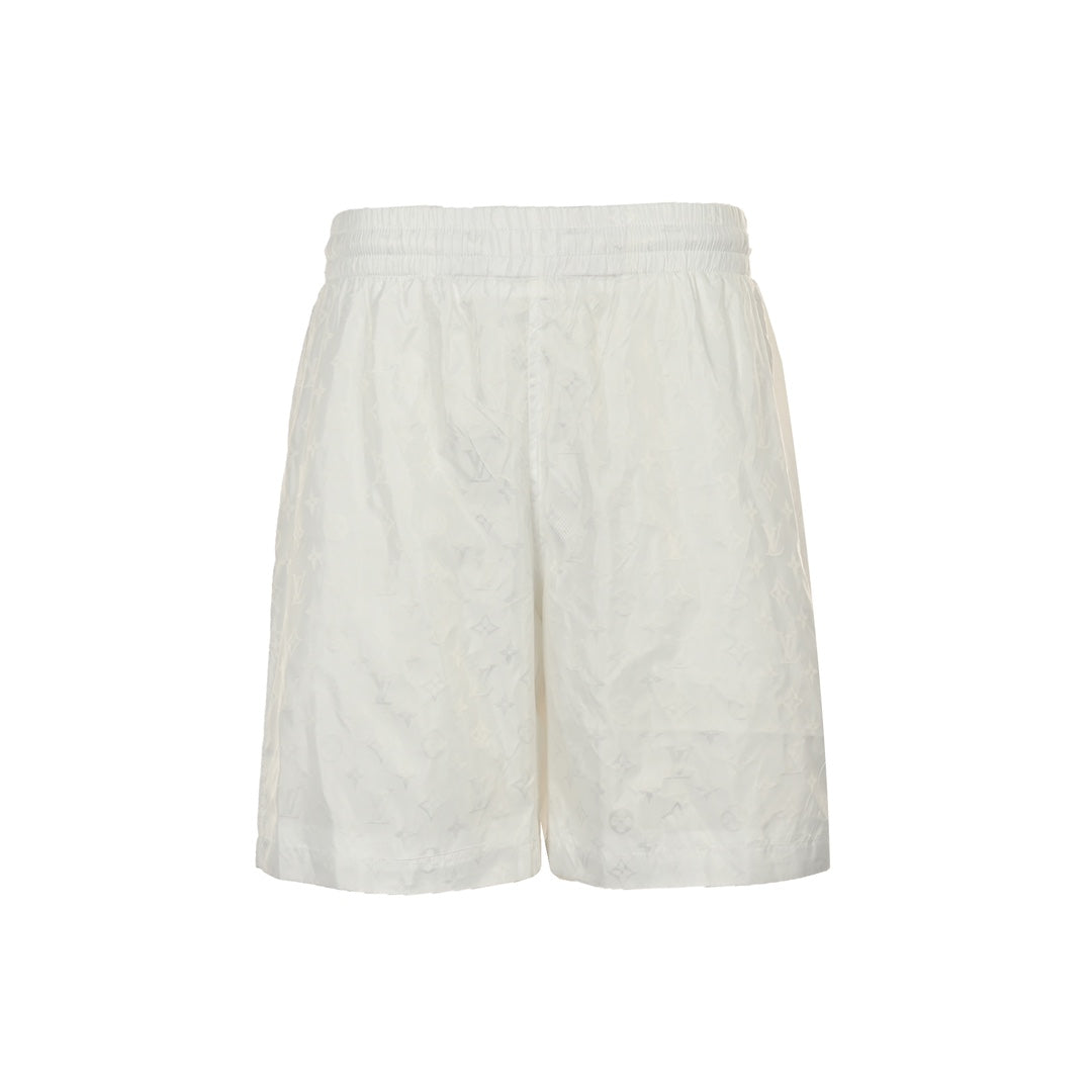 Short de plage presbyte classique à imprimé intégral et motif foncé