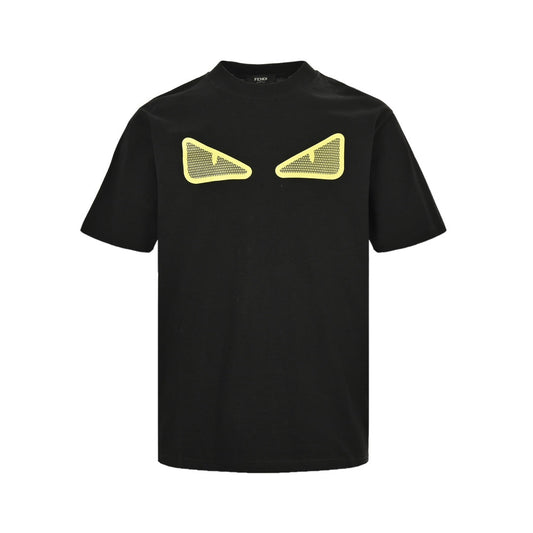 Kurze Ärmel mit kleinem Monsteraugen-Print 