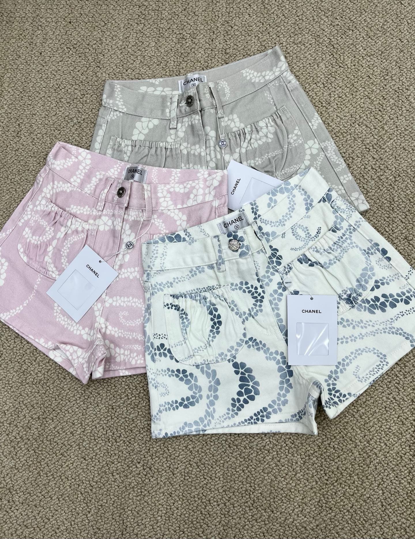 Bedruckte Jeansshorts 