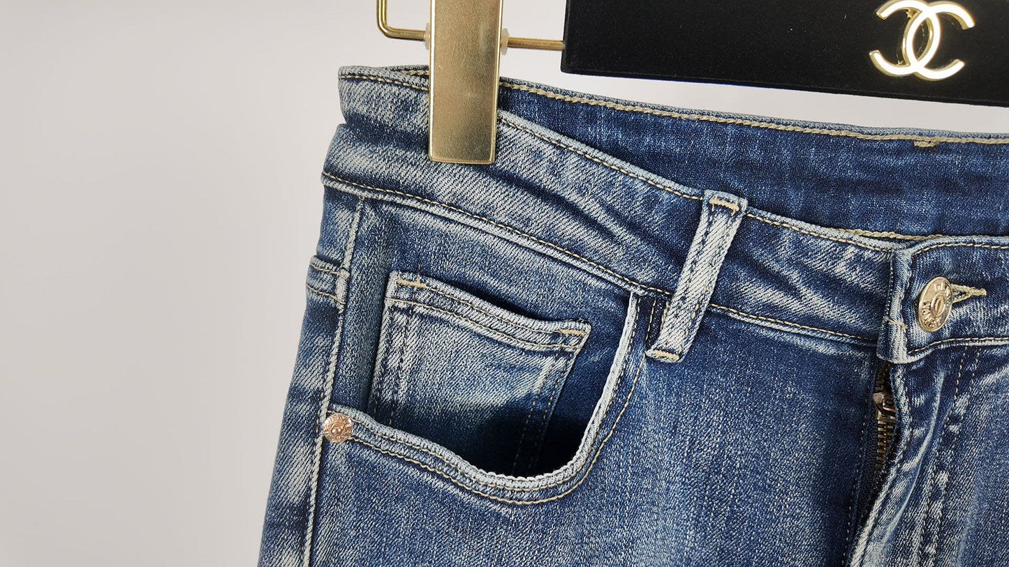 Jean vintage en dentelle