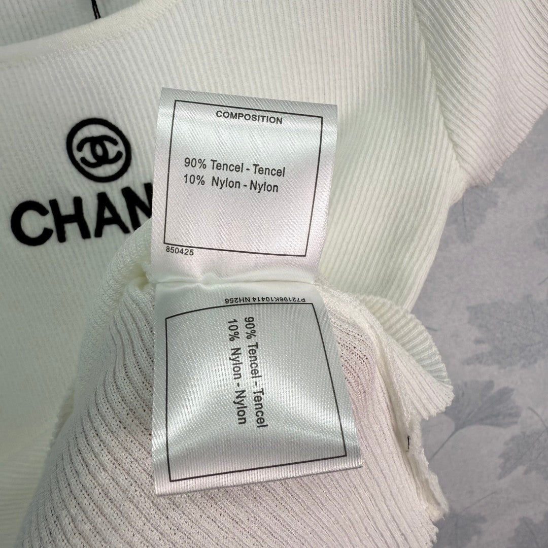 Gerippte Logo-T-Shirts mit seitlichen Kordeln 