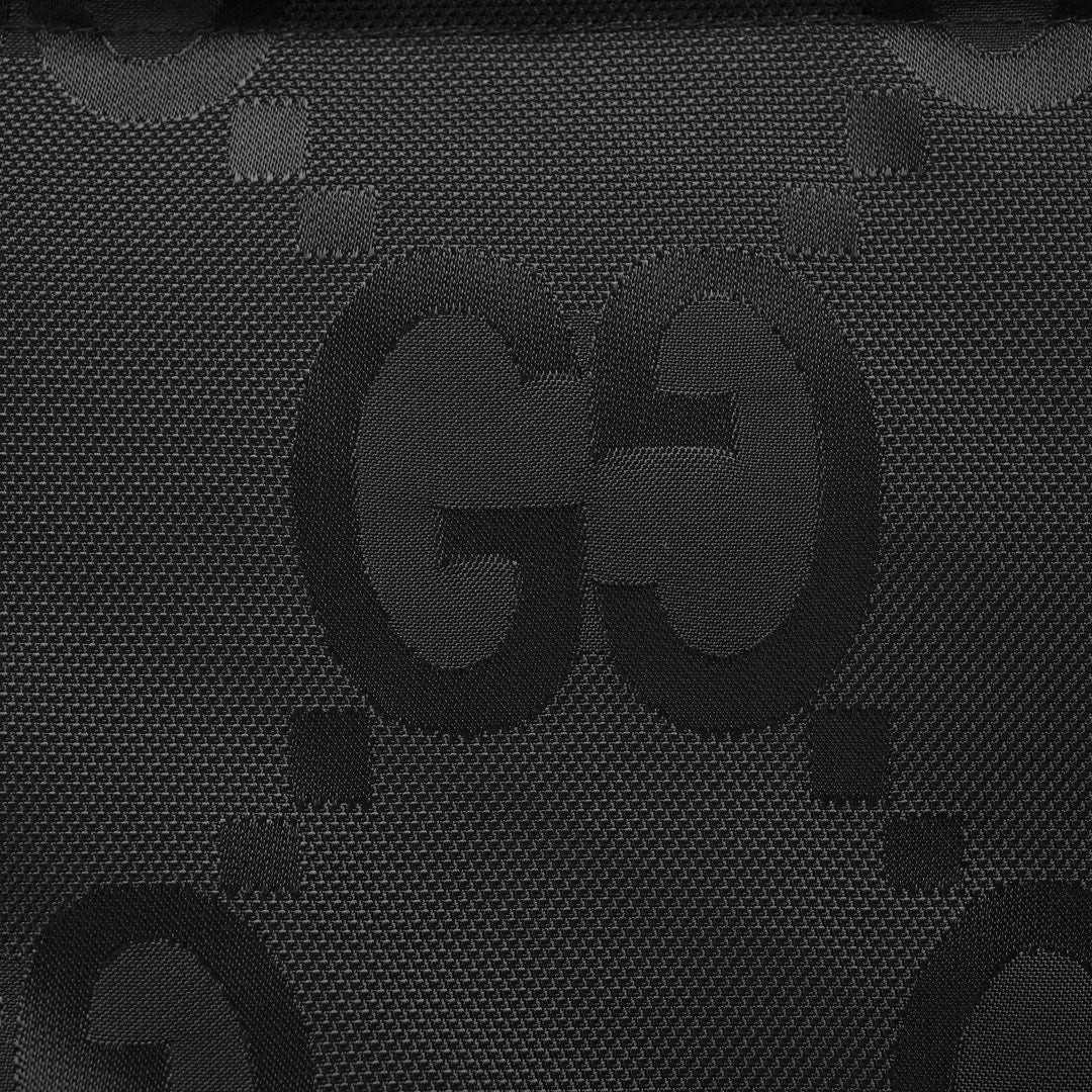 Doudoune à capuche en toile jacquard Double G à motif foncé