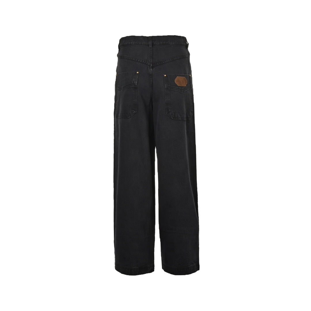 Jean de travail foncé à motif tessellé 24Fw