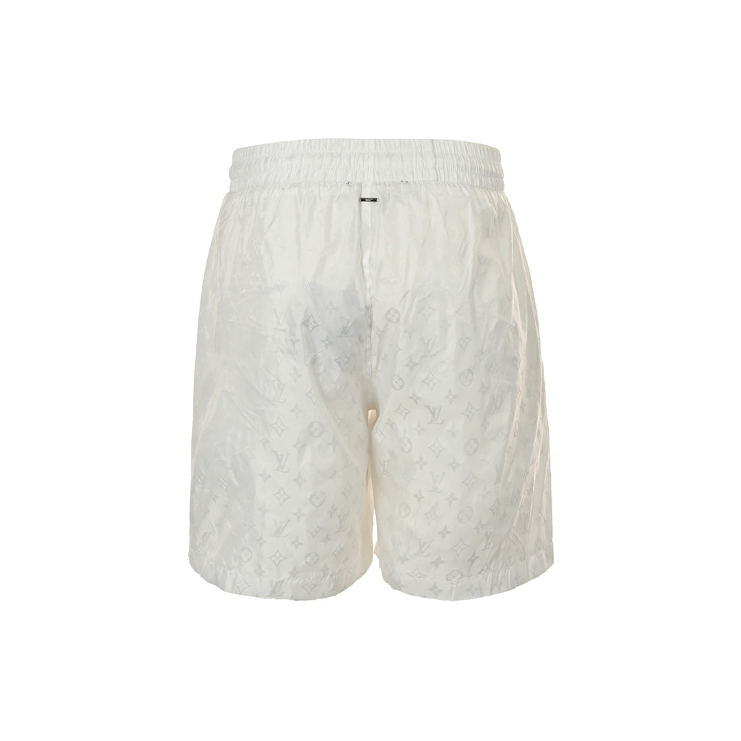 Short de plage presbyte classique à imprimé intégral et motif foncé