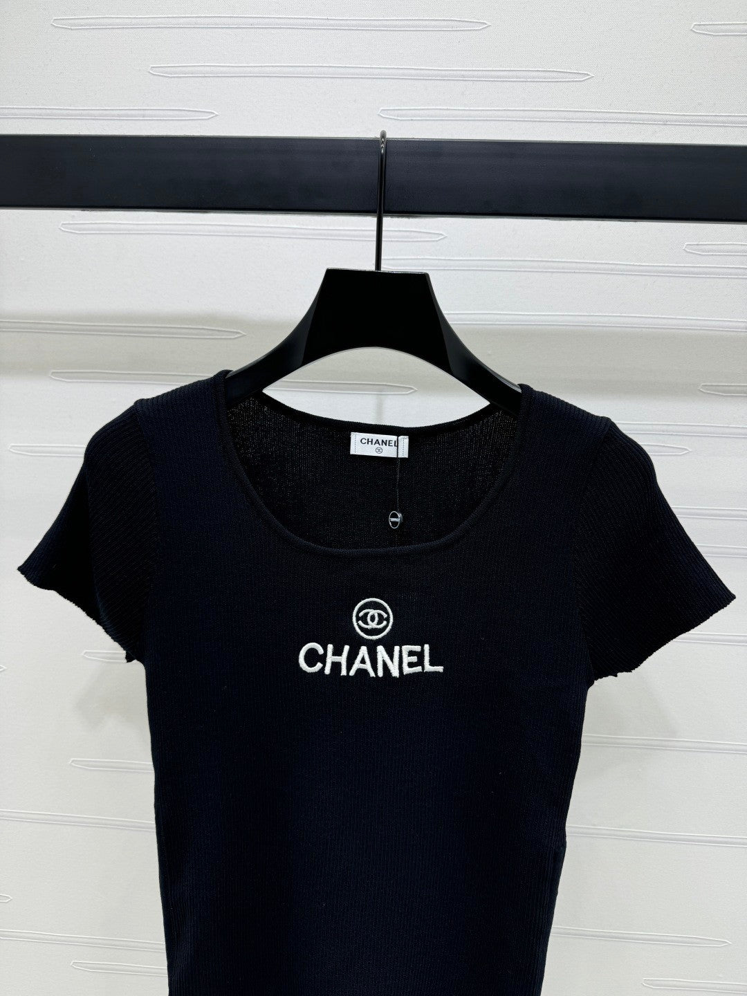 Gerippte Logo-T-Shirts mit seitlichen Kordeln 