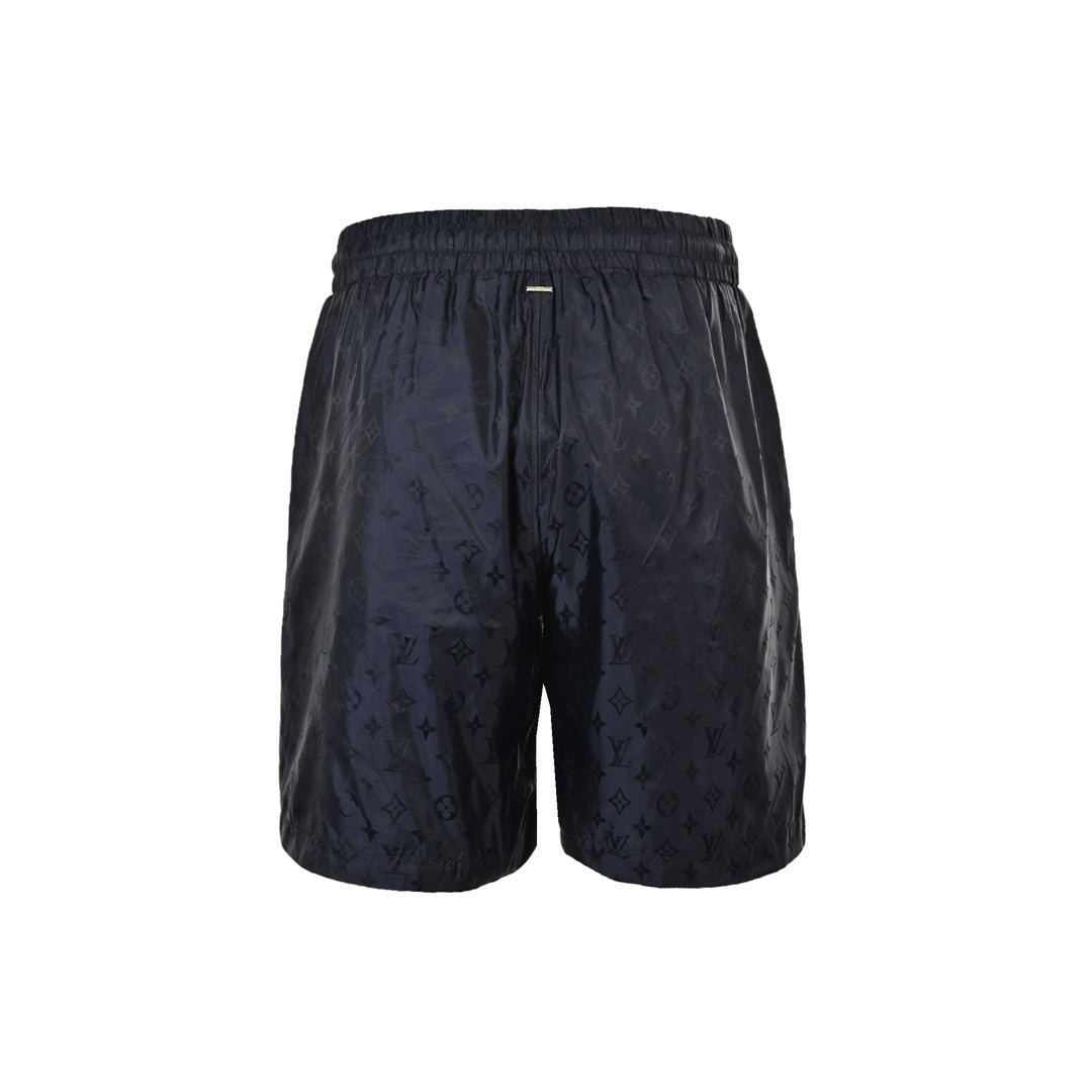 Short de plage presbyte classique à imprimé intégral et motif foncé