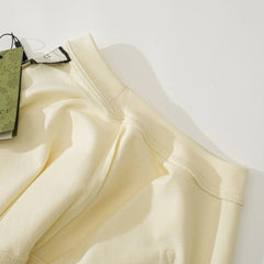 Classic interlocking G embroidered patch pocket half-sleeve T-shirt