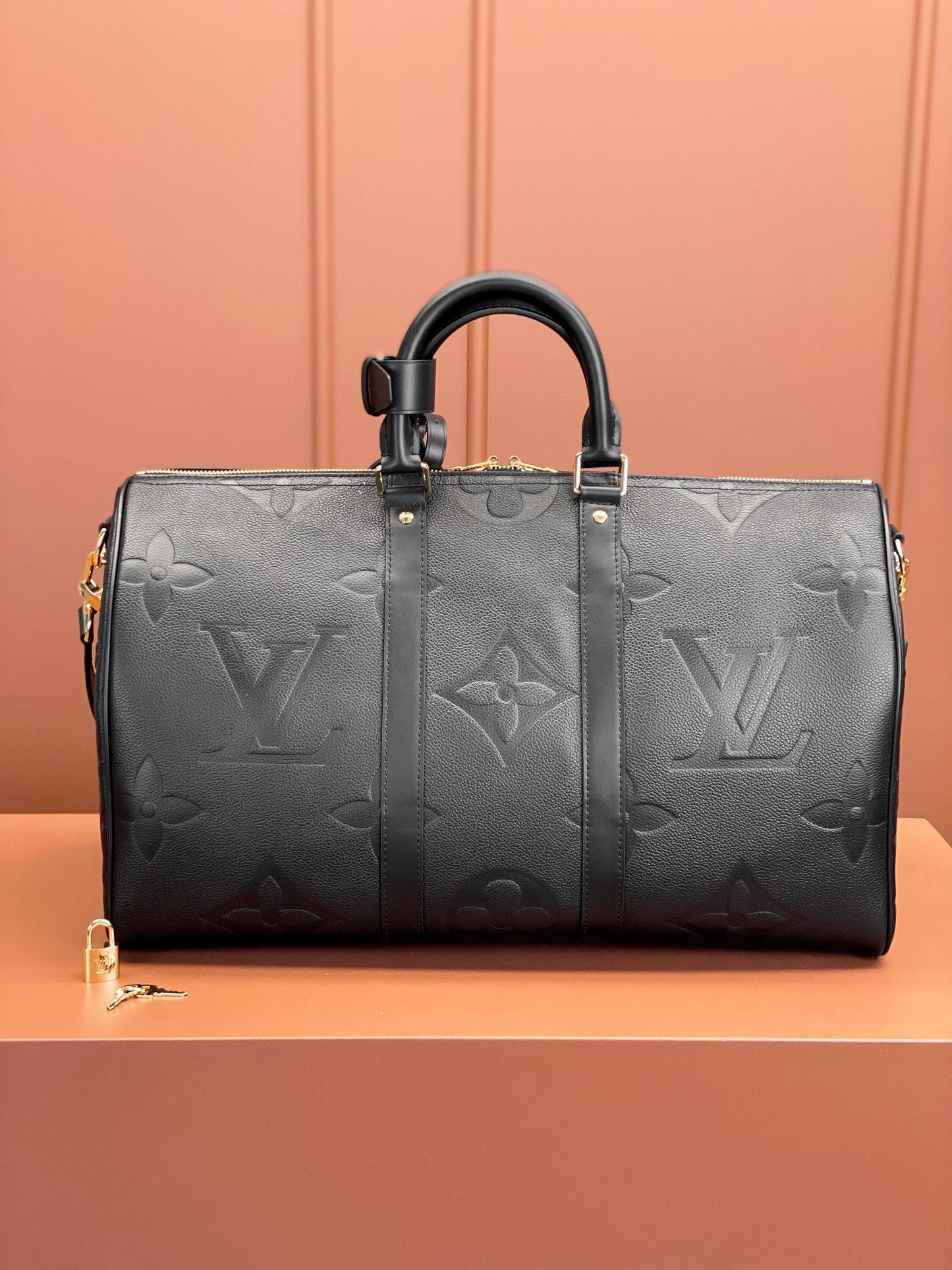 Keepall Bandoulière 45 Monogram Empreinte Leder