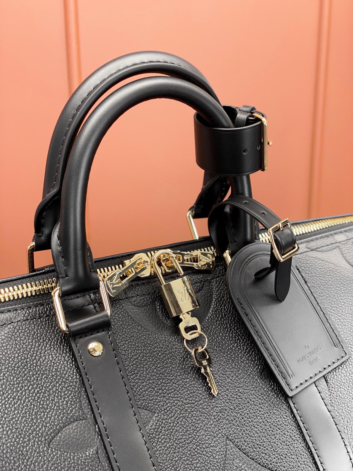 Keepall Bandoulière 45 Monogram Empreinte Leder