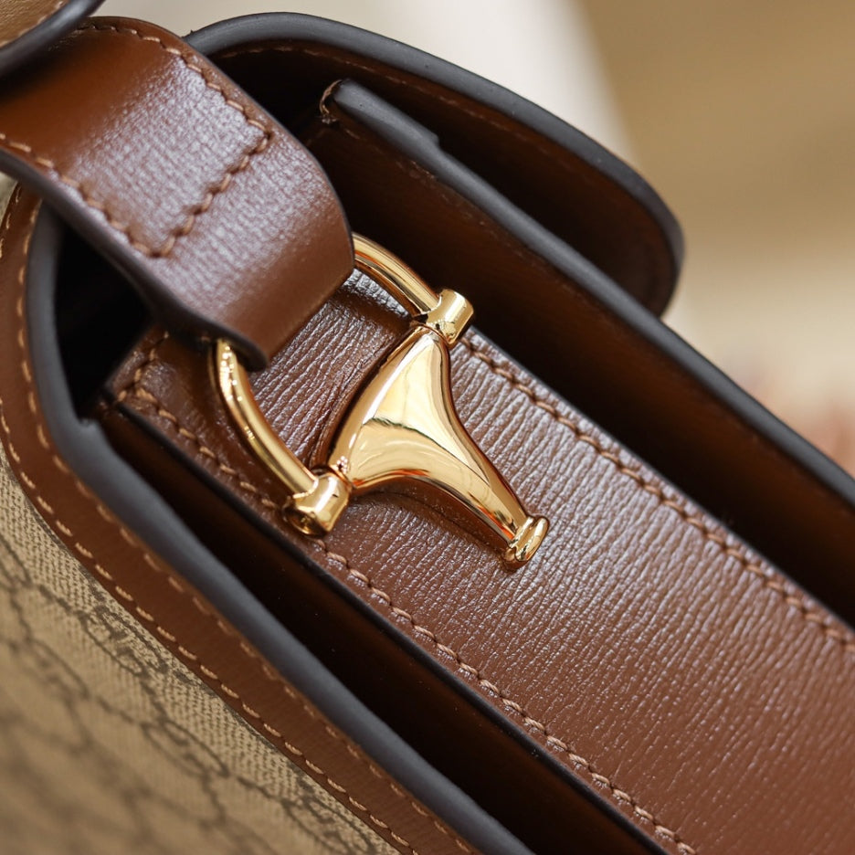 Horsebit 1955 Umhängetasche GG Supreme/braun