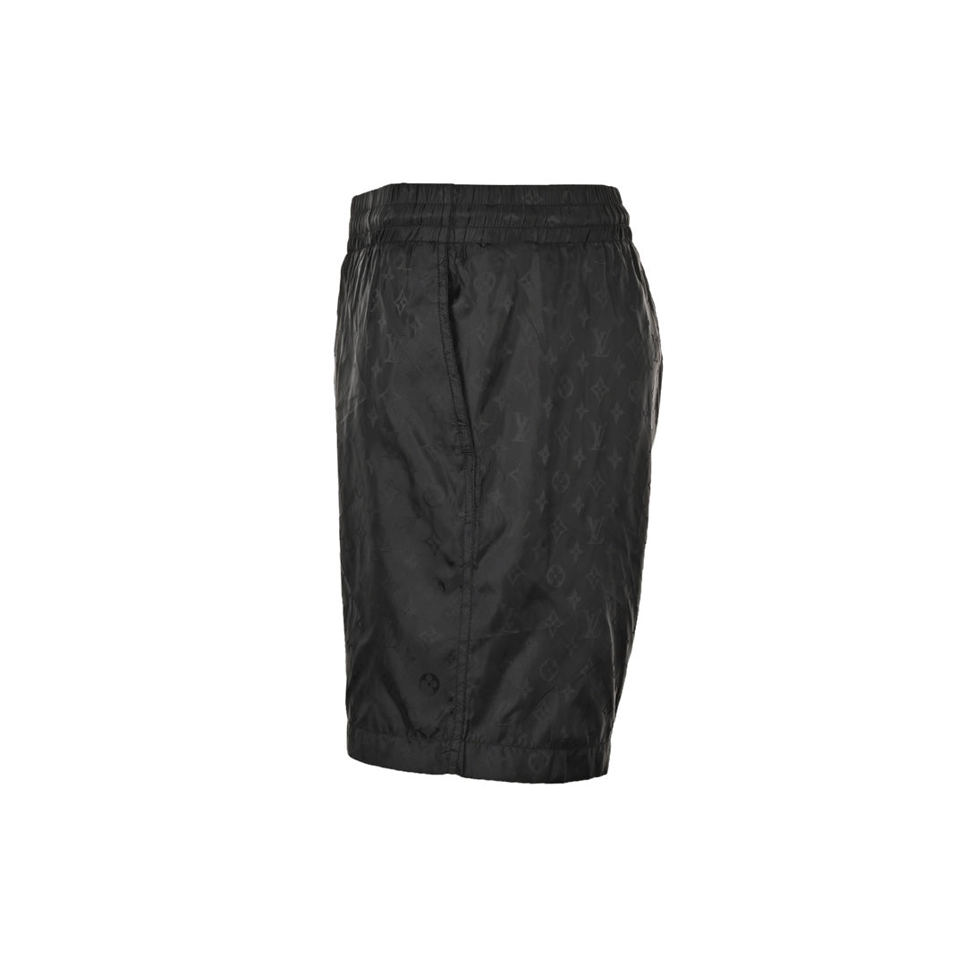 Short de plage presbyte classique à imprimé intégral et motif foncé