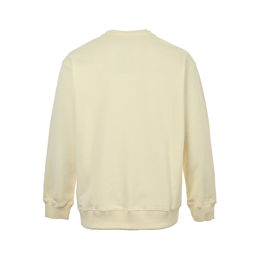 Sweatshirt mit Rundhalsausschnitt und Kettenstickerei im Retro-Stil