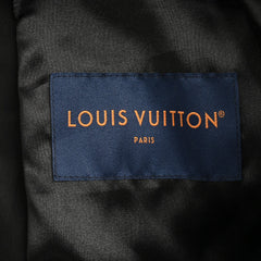 Veste de baseball en daim avec logo trèfle à quatre feuilles et strass
