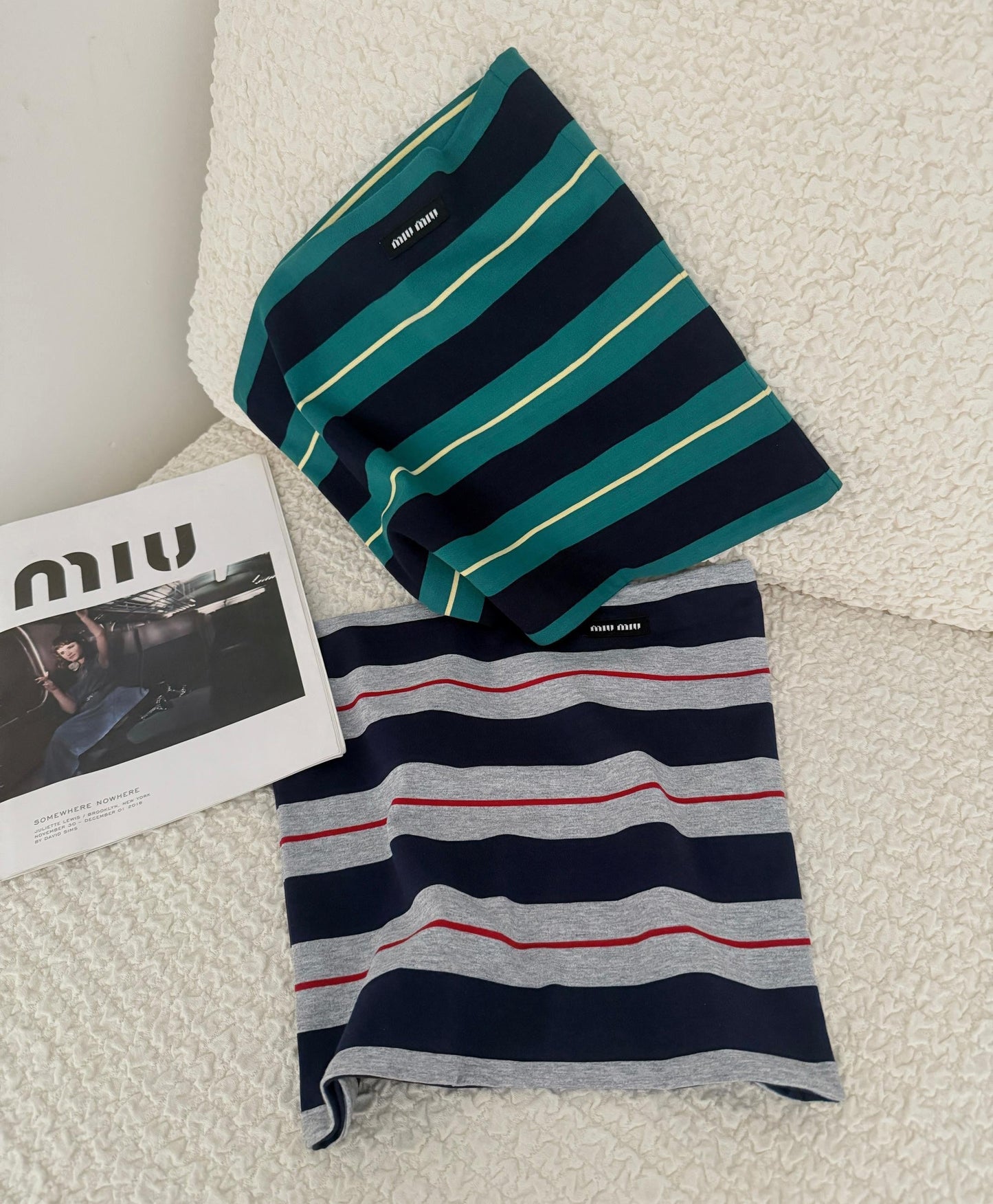 Gestreifte Bandeau-Tops 