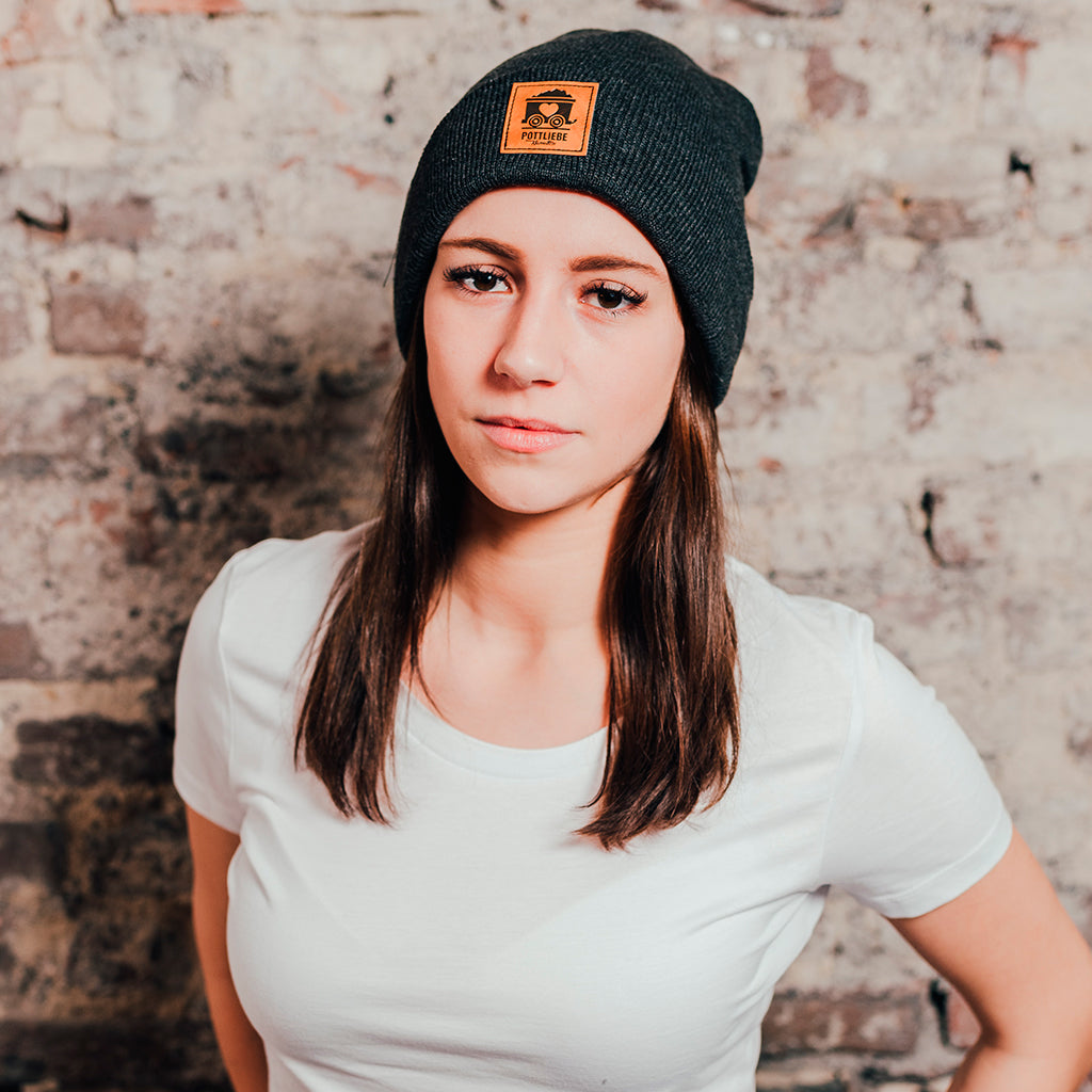 POTTLIEBE Beanie Anthrazit