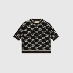 haut en velours jacquard