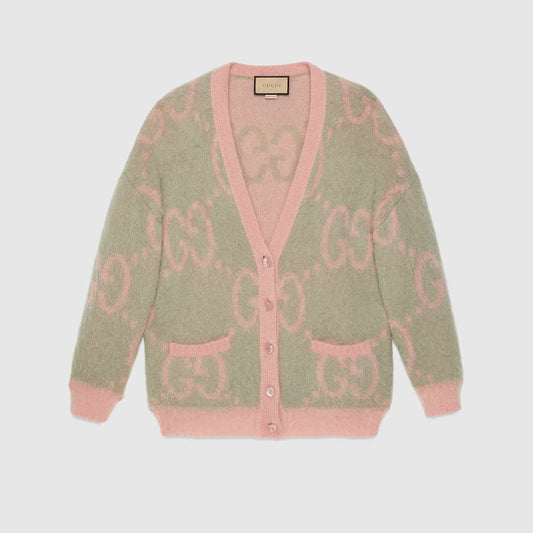 CARDIGAN RÉVERSIBLE EN MOHAIR 
