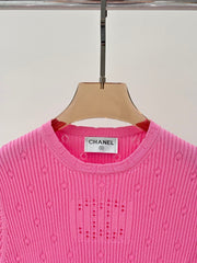 Simple slim fit knitted short sleeves