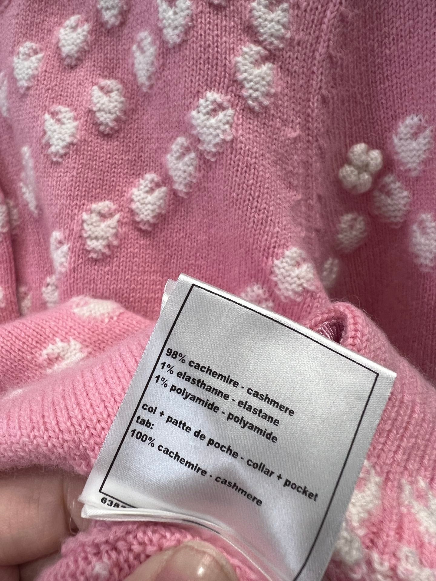 Cardigan aus Kaschmir-Perlenjacquard