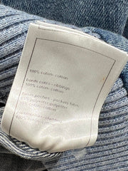 Beach Series Heart Embroidered Lapel Denim