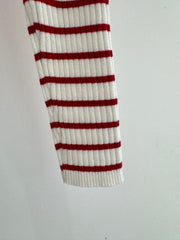 25 Spring and Autumn new style, striped knitted small cardigan