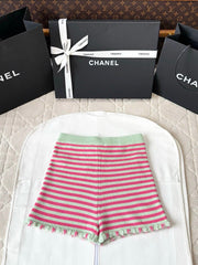 Colorblock Striped Cardigan (Cashmere)