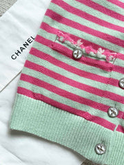 Colorblock Striped Cardigan (Cashmere)