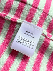 Colorblock Striped Cardigan (Cashmere)
