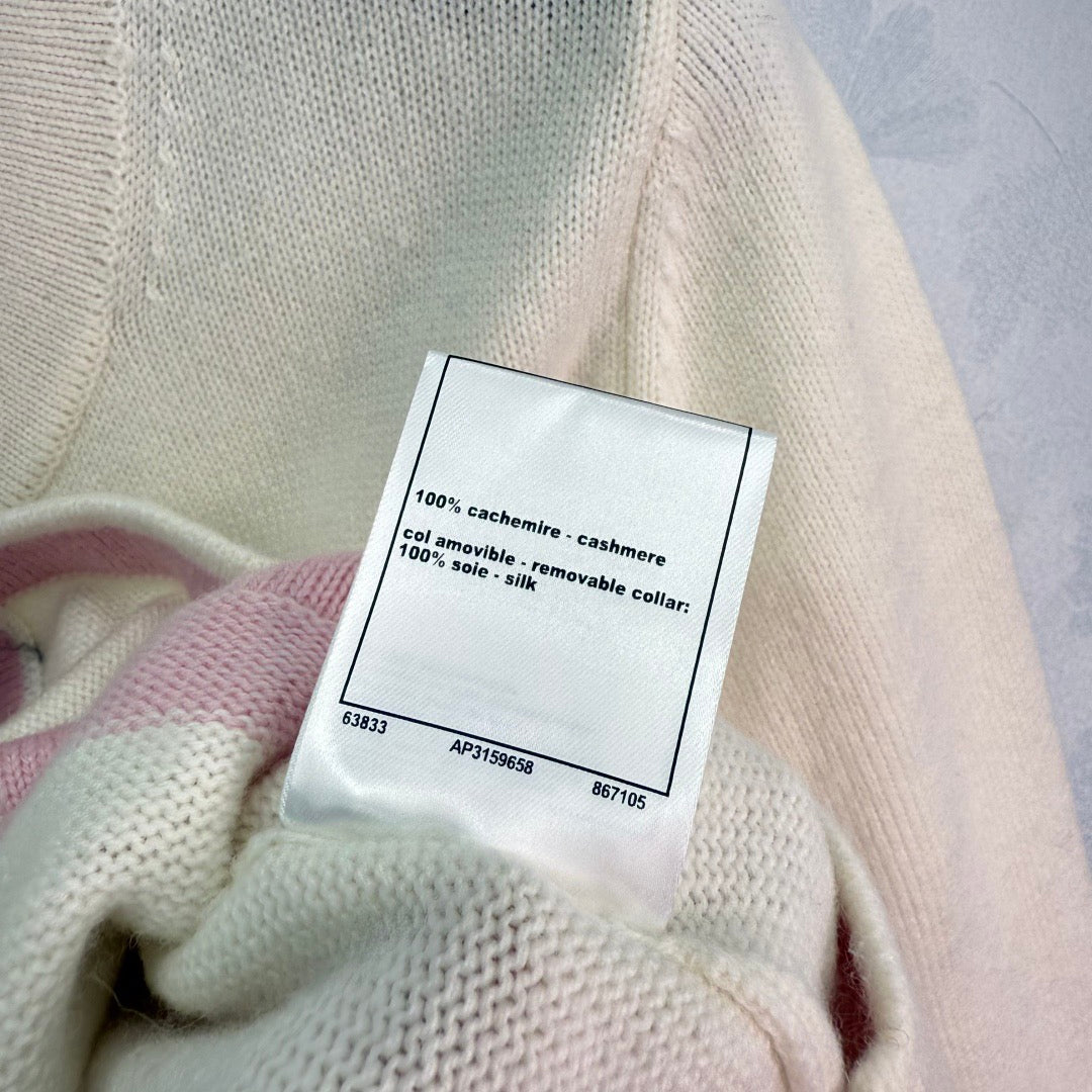 Cardigan à manches longues et col ras du cou en tricot à double poche