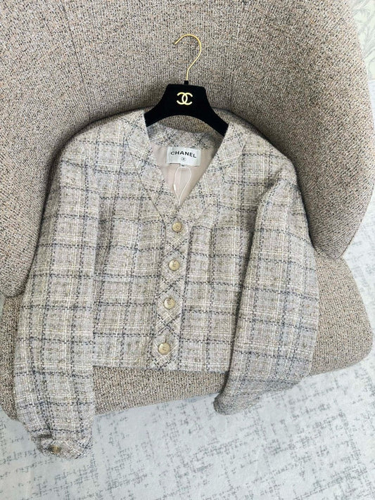 Série de début d'automne : nouvelle veste tressée style Chanel