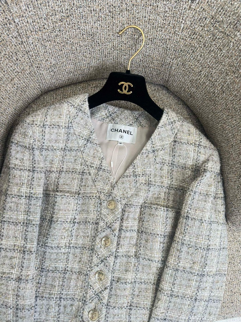 Série de début d'automne : nouvelle veste tressée style Chanel