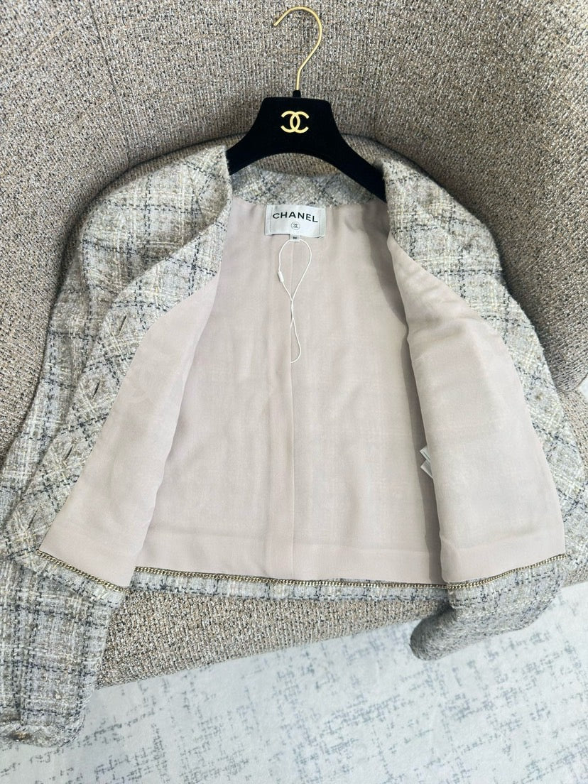 Série de début d'automne : nouvelle veste tressée style Chanel