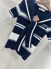 shawl collar knitted top
