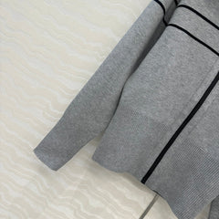 Zippered cashmere jacket Double-sided wear
